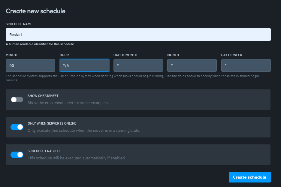 Schedules Blog