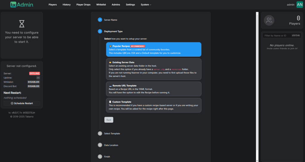 FiveM txadmin