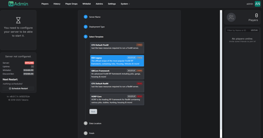 FiveM txadmin